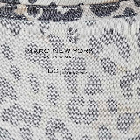 Marc New York - Andrew Marc Women’s Snow Leopard Dress Size L - Picture 6 of 12